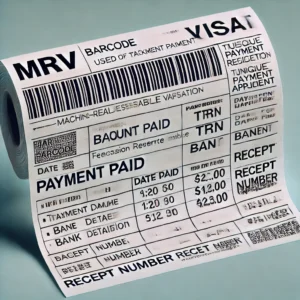 MRV Receipt for US Visa Payment